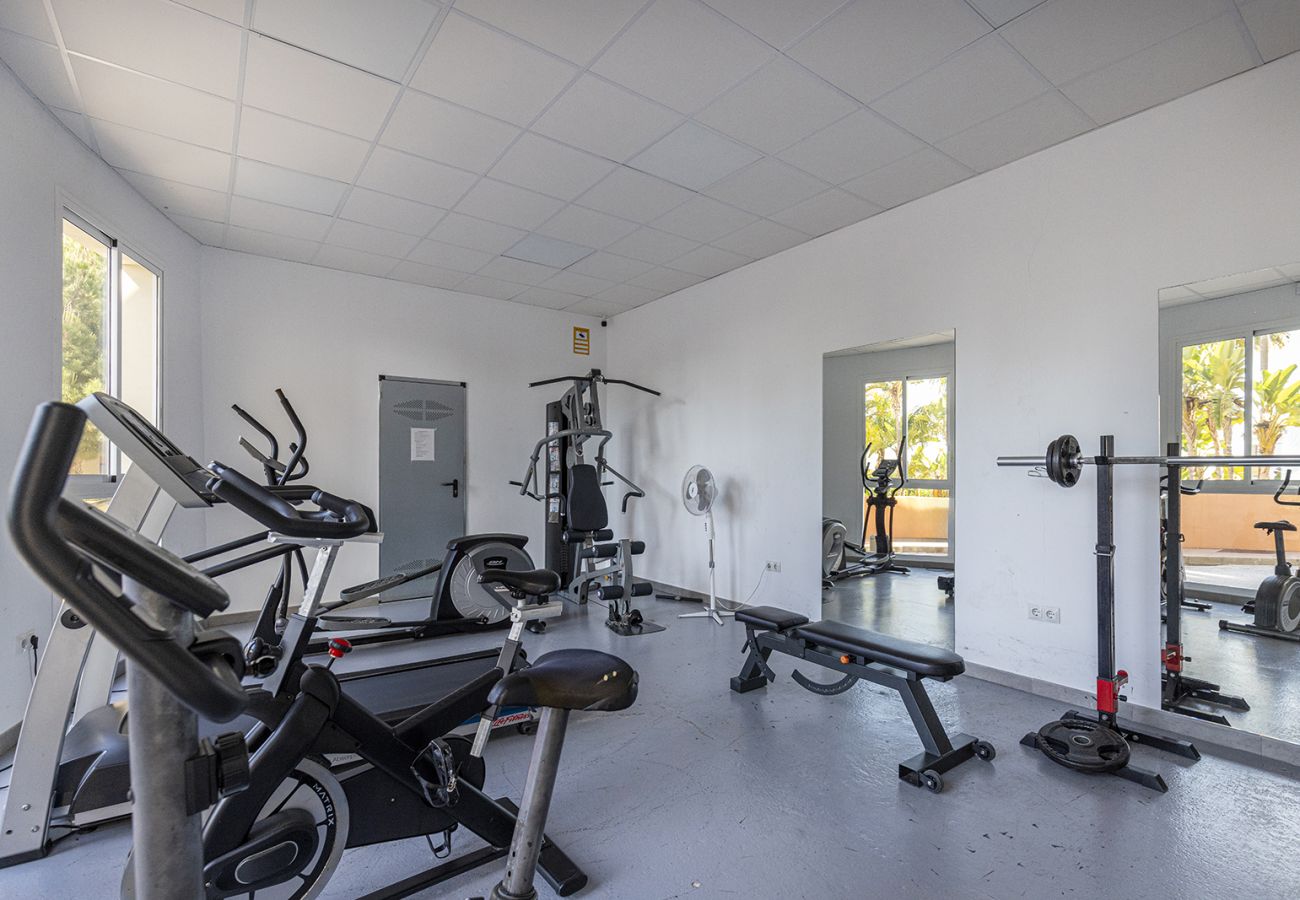 Apartamento en Mijas Costa - Apartamento de 2 dormitorios y 2 baños con relajantes vistas al mar en Mijas
