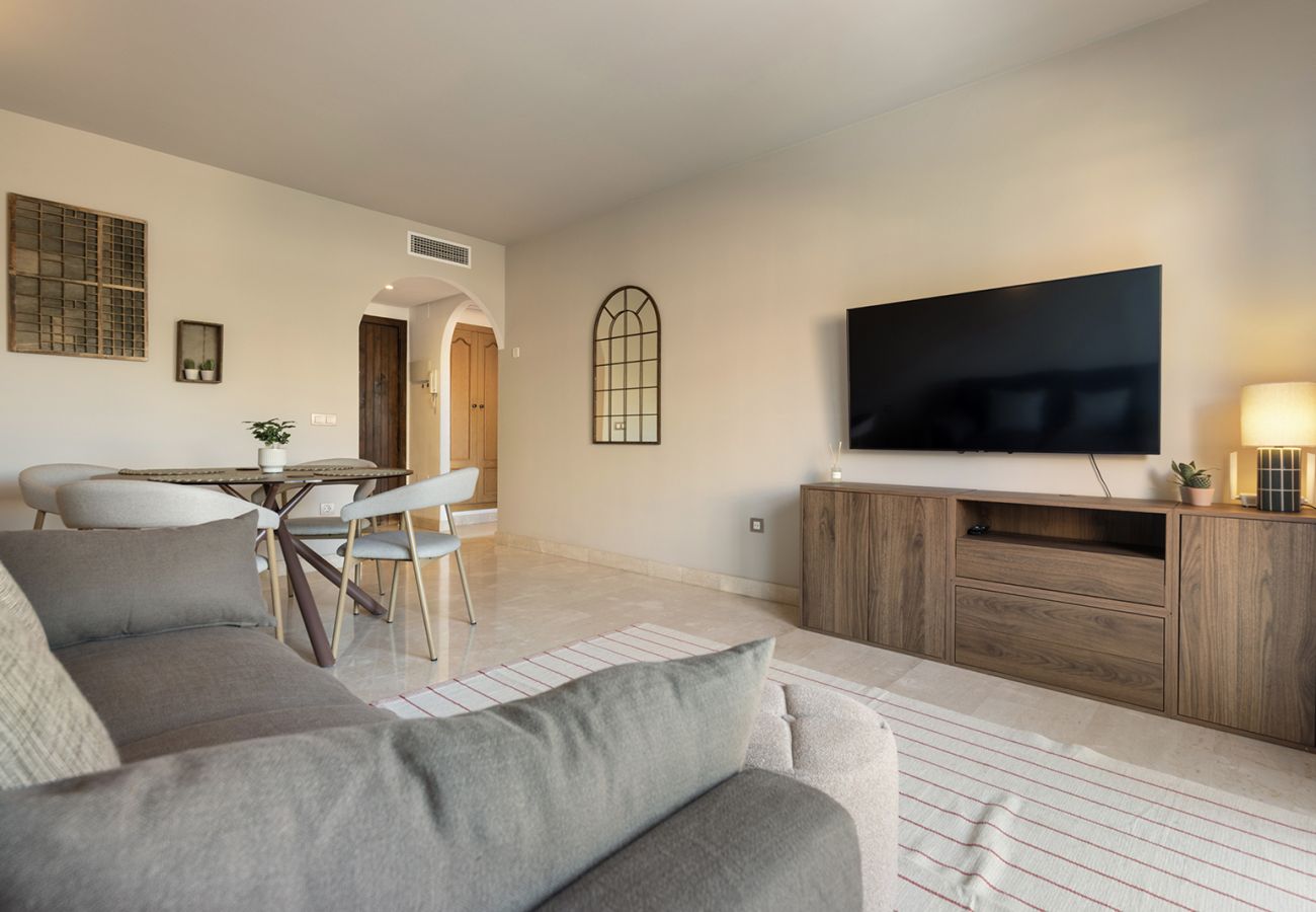Apartamento en Mijas Costa - Relajante apartamento de 1 dormitorio con vistas al mar y terraza privada