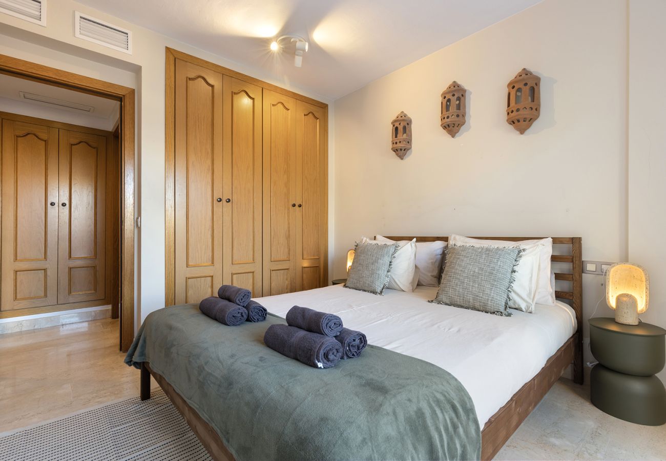 Apartamento en Mijas Costa - Relajante apartamento de 1 dormitorio con vistas al mar y terraza privada