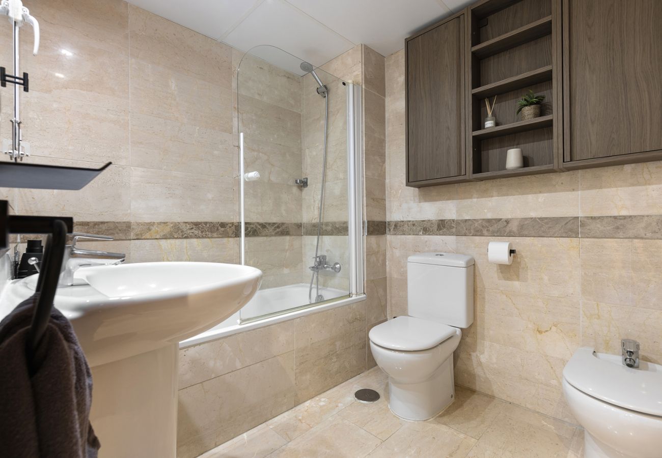 Apartamento en Mijas Costa - Relajante apartamento de 1 dormitorio con vistas al mar y terraza privada