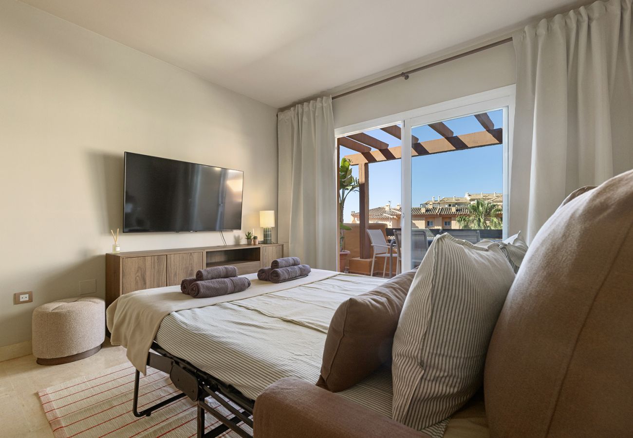 Apartamento en Mijas Costa - Relajante apartamento de 1 dormitorio con vistas al mar y terraza privada