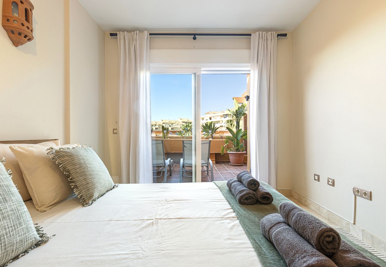 Apartamento en Mijas Costa - Relajante apartamento de 1 dormitorio con vistas al mar y terraza privada