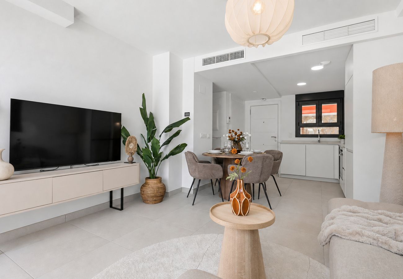 Apartamento en Mijas Costa - Apt de lujo, 2 dormitorios en Mijas Golf, con pista de pádel 