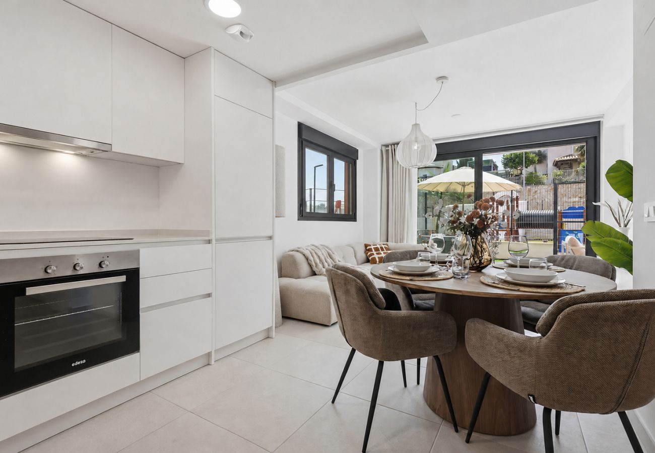 Apartamento en Mijas Costa - Apt de lujo, 2 dormitorios en Mijas Golf, con pista de pádel 