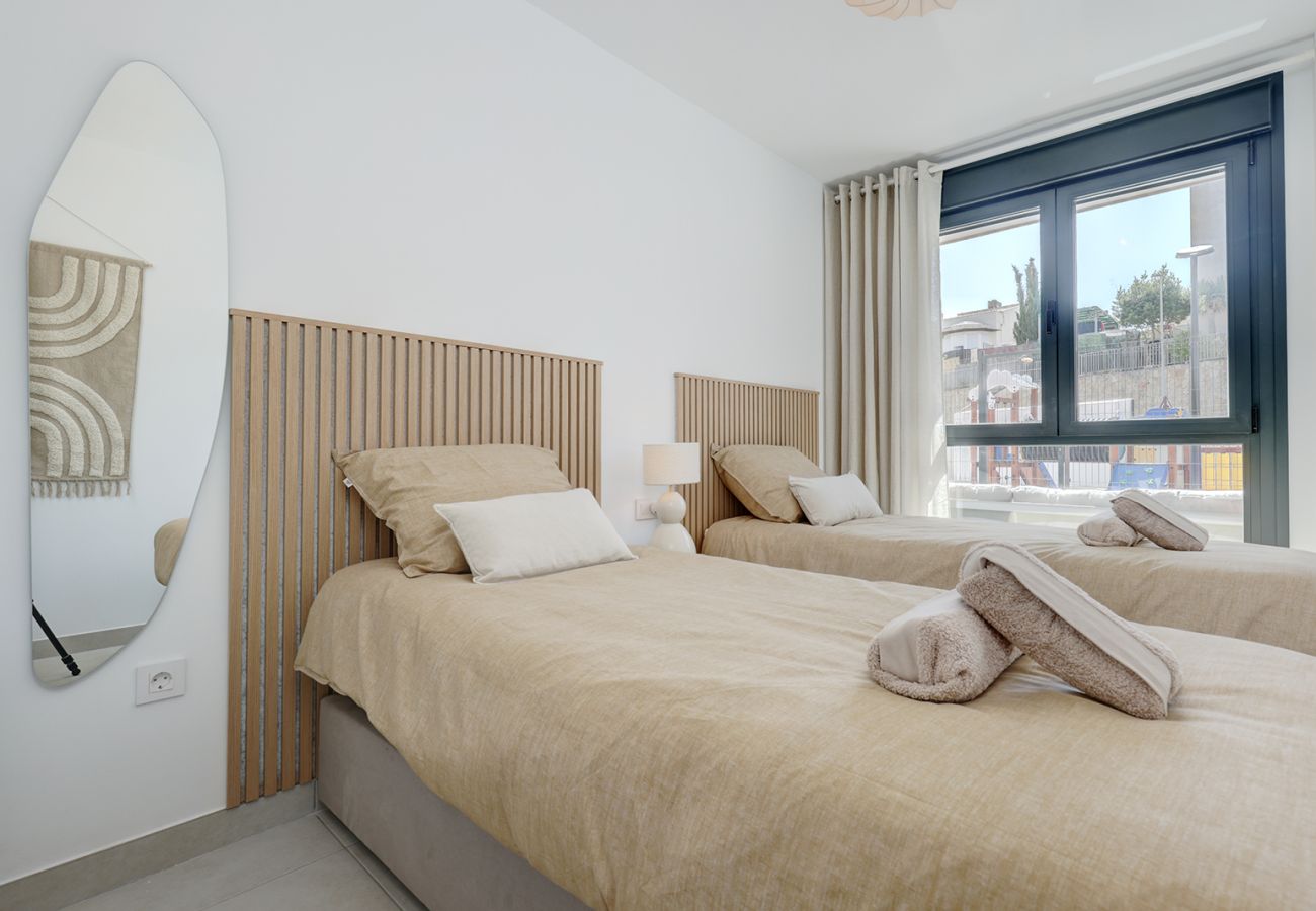 Apartamento en Mijas Costa - Apt de lujo, 2 dormitorios en Mijas Golf, con pista de pádel 