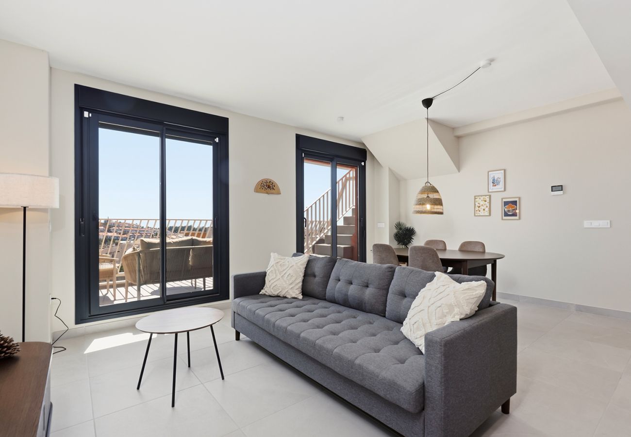 Apartamento en Mijas Costa - Nuevo ático de 2 dormitorios en Mijas Golf con pista de pádel