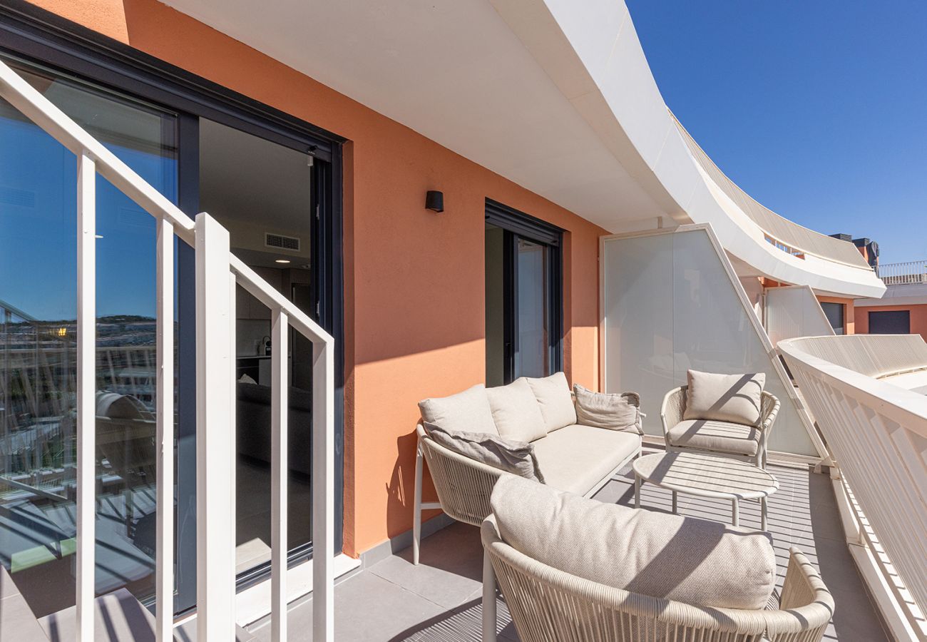 Apartamento en Mijas Costa - Nuevo ático de 2 dormitorios en Mijas Golf con pista de pádel