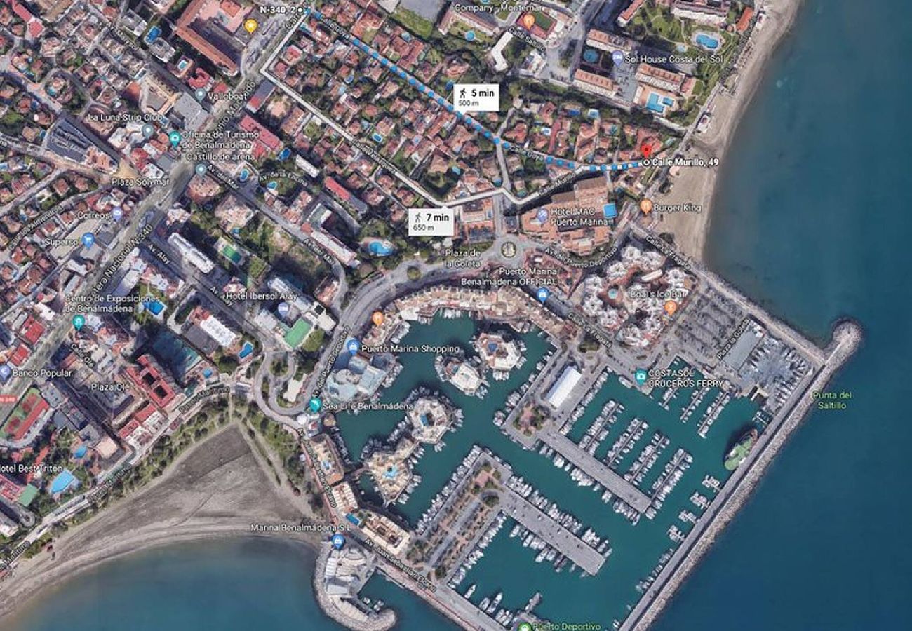 Apartment in Benalmádena - Bright 3 Bed, Sea Views Beach Apt