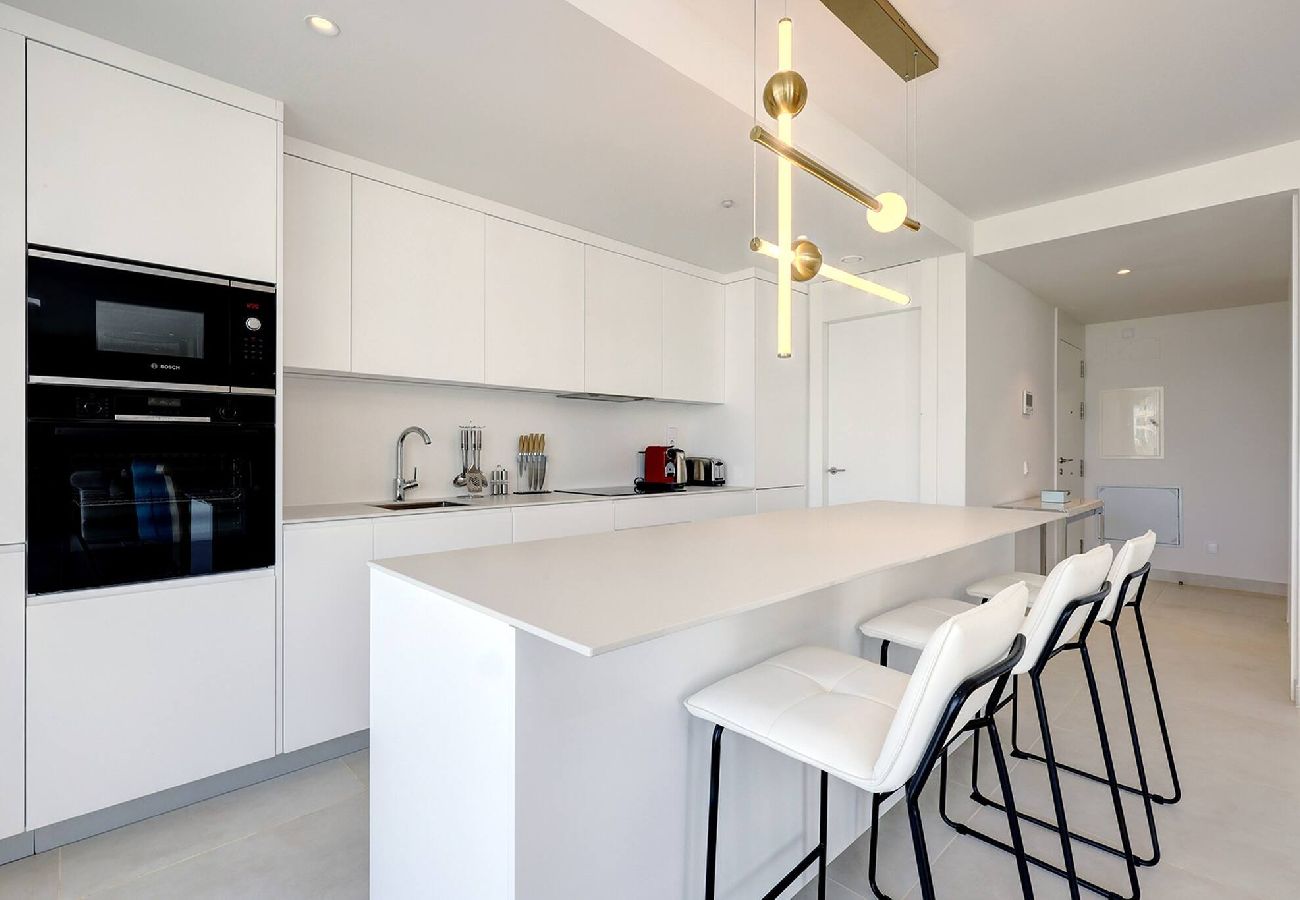 Apartment in Fuengirola - Modern El Higueron West Apt with Private Garden & BBQ