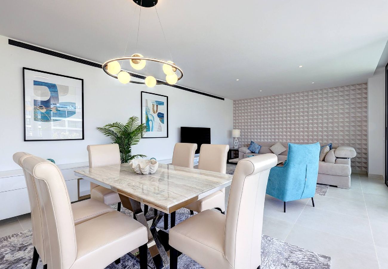 Apartment in Fuengirola - Modern El Higueron West Apt with Private Garden & BBQ