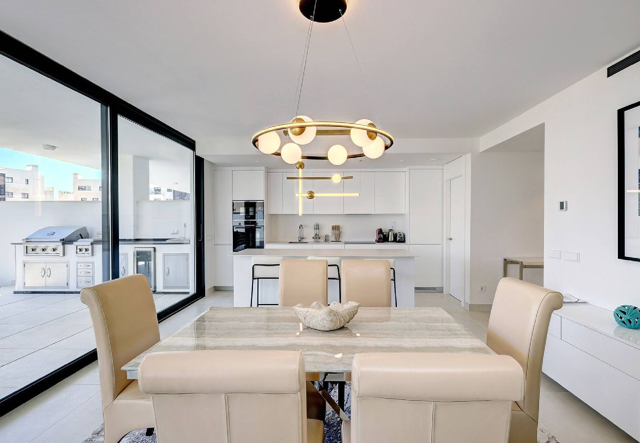 Apartment in Fuengirola - Modern El Higueron West Apt with Private Garden & BBQ