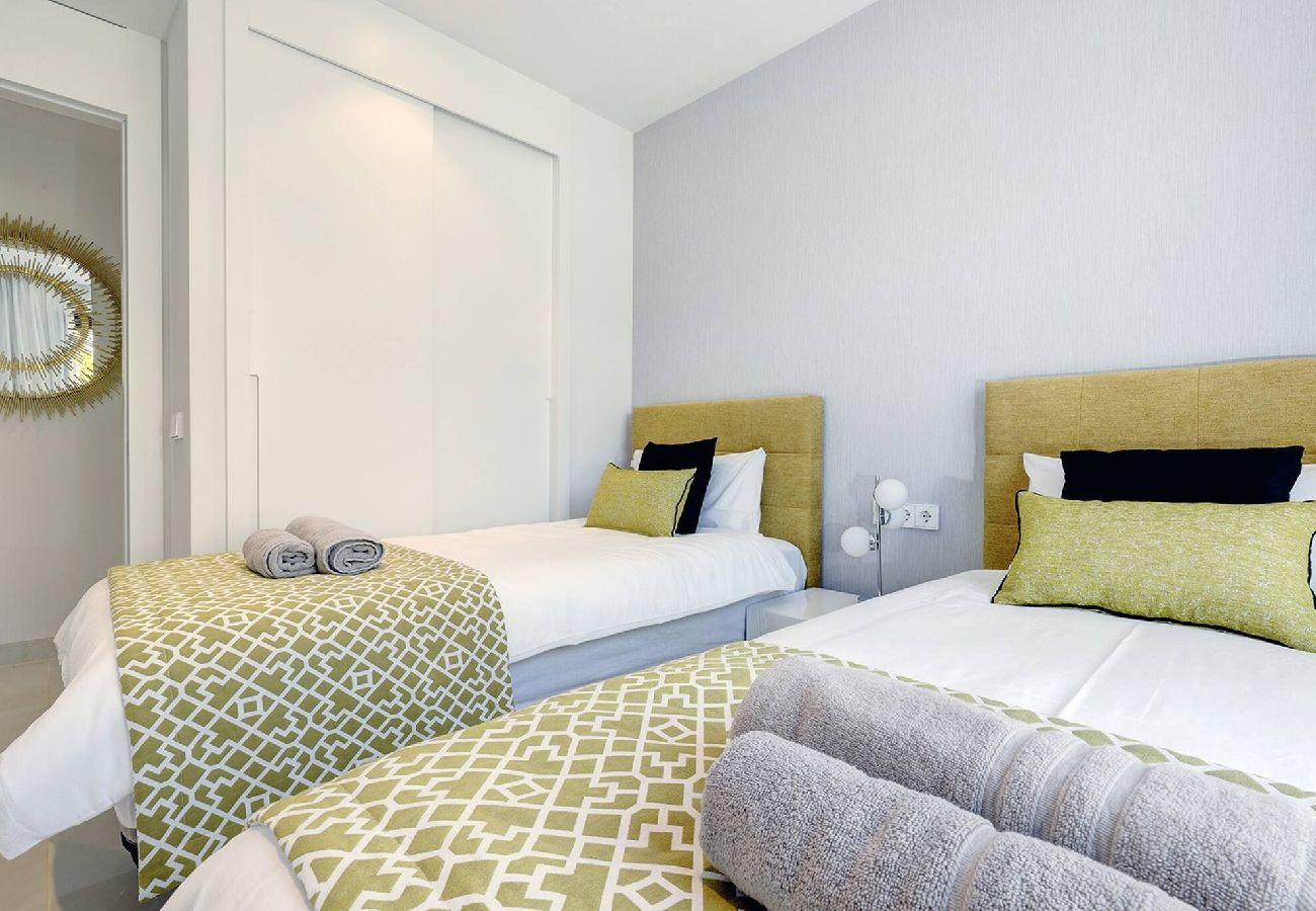 Apartment in Fuengirola - Modern El Higueron West Apt with Private Garden & BBQ