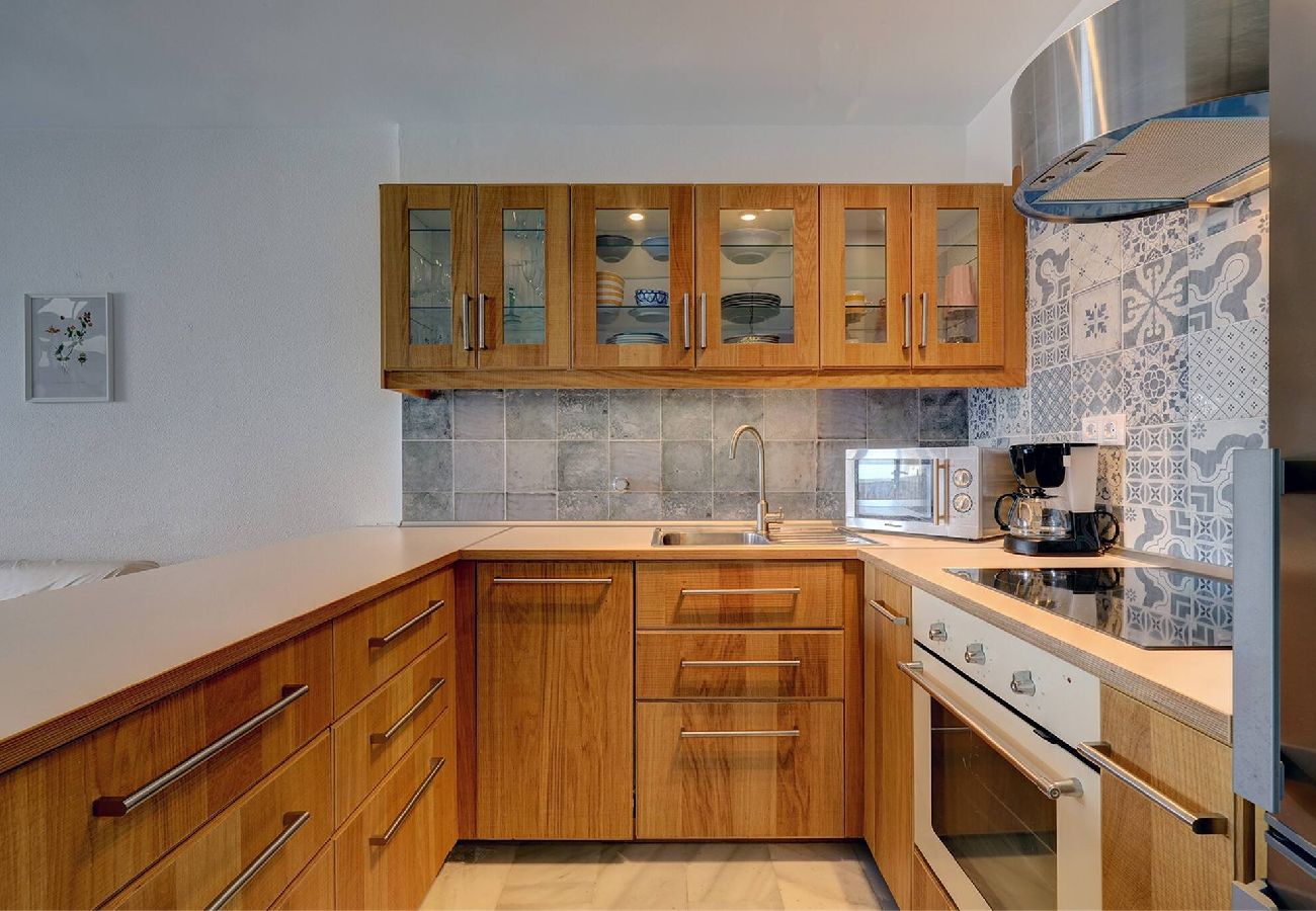 Apartment in Benalmádena - Stunning Sea Views Beachfront Apt, Large Terrace & BBQ
