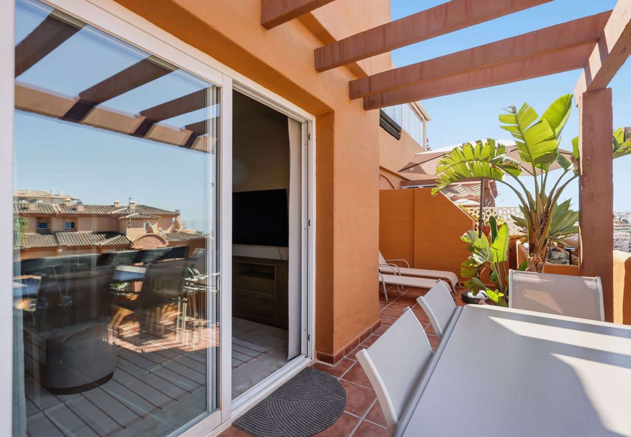 Apartment in Mijas Costa - Relaxing 1 Bed Sea View Apt, Private Terrace