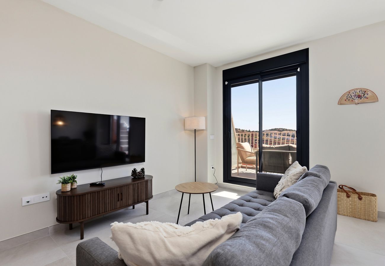 Apartment in Mijas Costa - New 2 Bed Mijas Golf Penthouse with Padel